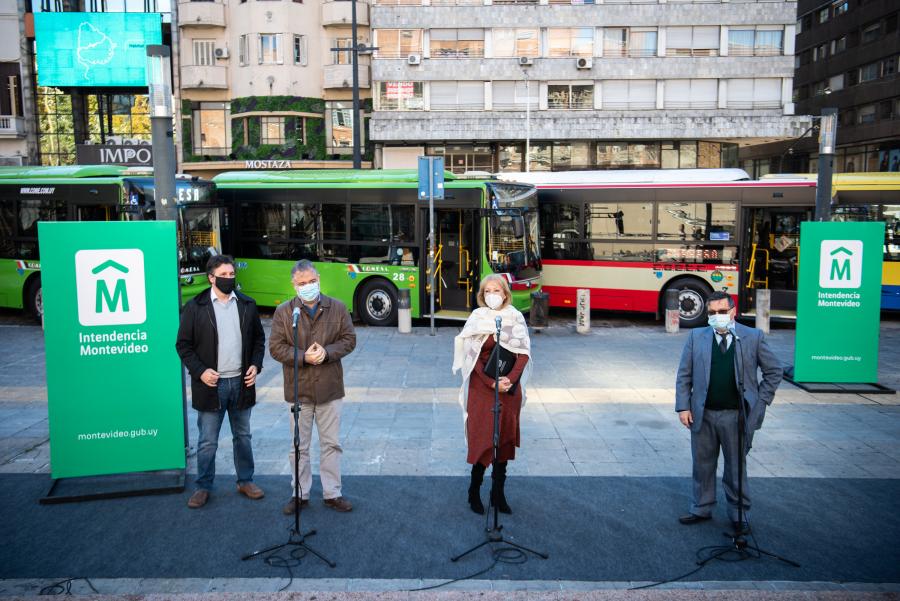 Nuevos ómnibus híbridos en Montevideo