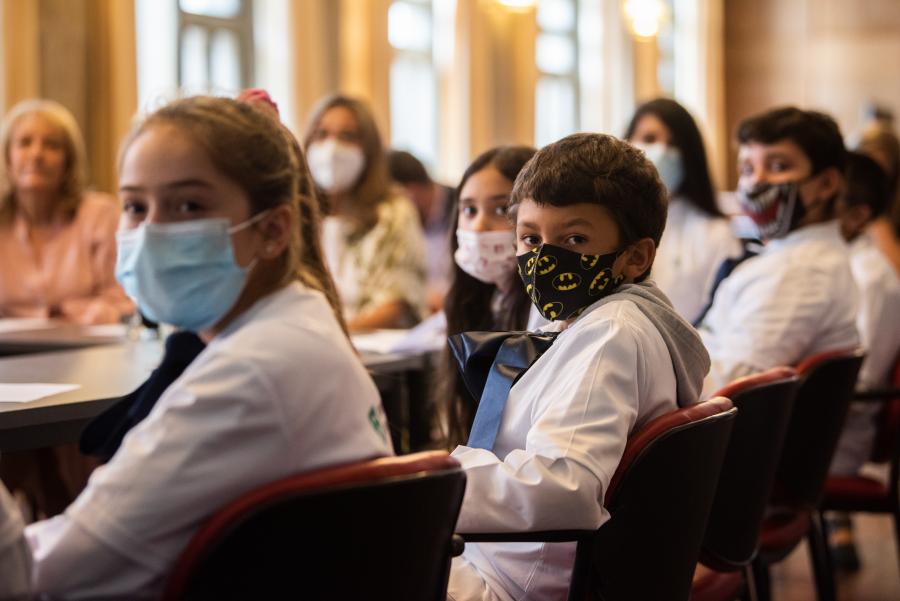 Sesión del Consejo de Niñas y Niños junto al Gabinete 