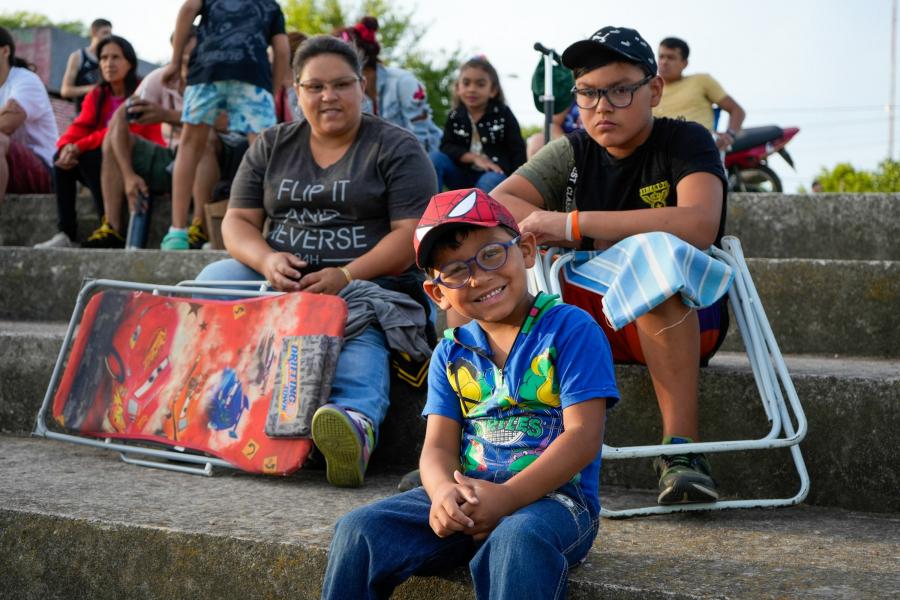 Función de Montevideo de las Artes en la plaza Transatlántico