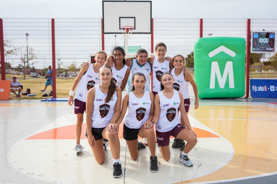 Partido Torneo Jr. NBA en el parque Idea Vilariño