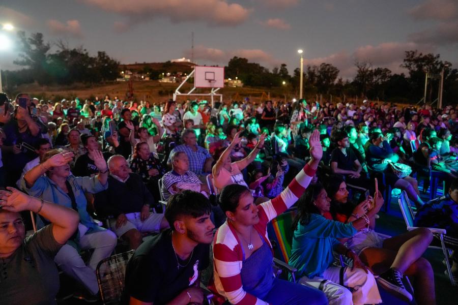 Escenario móvil en el Cerro