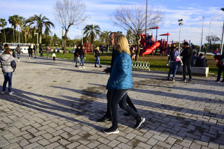 Inauguración del parque del Antel Arena