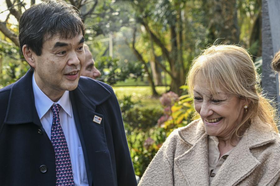  Inauguración de monolito en homenaje al centenario del vínculo entre Uruguay y Japón