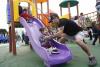 inauguración de espacio de juegos infantiles en el parque Andalucía